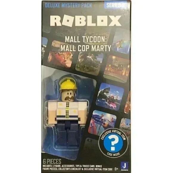 Roblox Series 3 Mall Tycoon: Mall Cop Marty 3-Inch Deluxe Mystery Pack - Picture 1 of 2